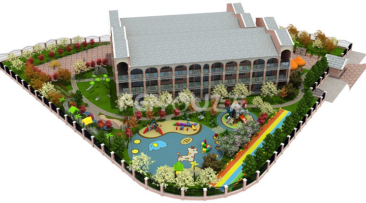 幼兒園戶(hù)外活動(dòng)空間設(shè)計(jì)兼顧自由性和可控性
