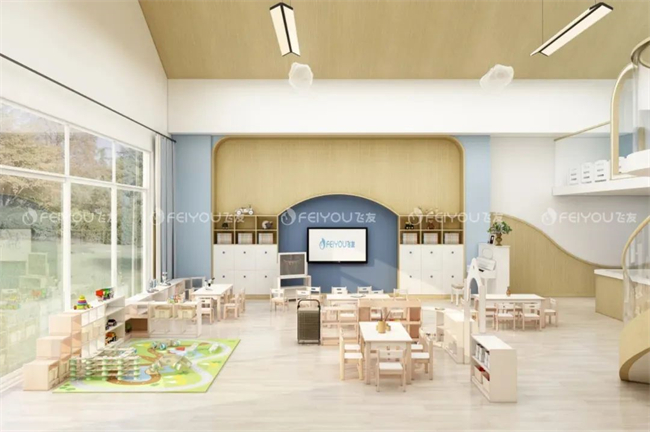 飛友幼兒園家具 | 豐富區(qū)角布局，打造幼兒園...